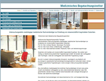 Tablet Screenshot of med-begutachtung.de